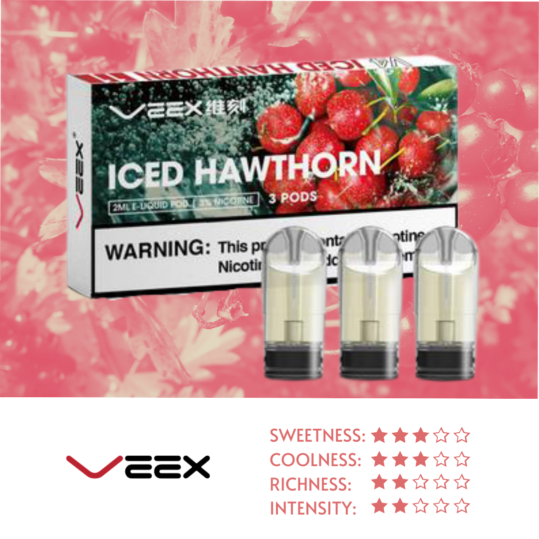 VEEX V4 Transparent Pods-Iced Hawthorne