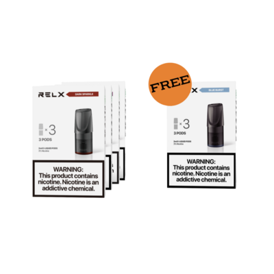 RELX Classic Pods Buy 4 Get 1 For Free