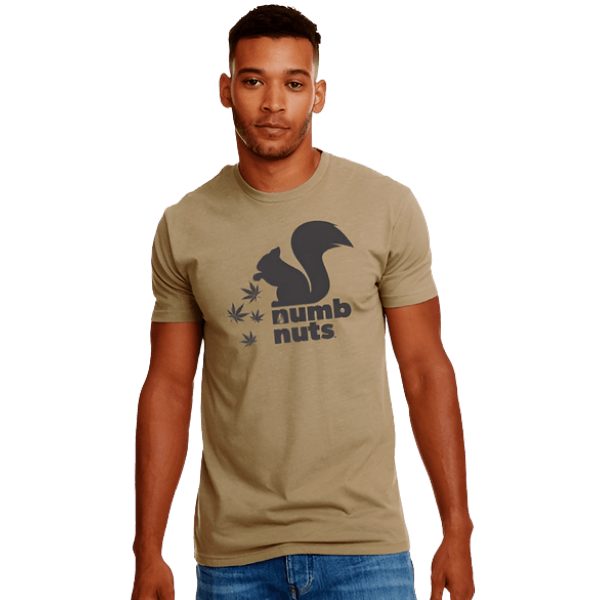 Numb Nuts® Tri-Blend "Squirrel Bae" T-Shirt - Light Olive