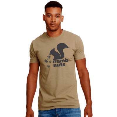 Numb Nuts® Tri-Blend "Squirrel Bae" T-Shirt - Light Olive