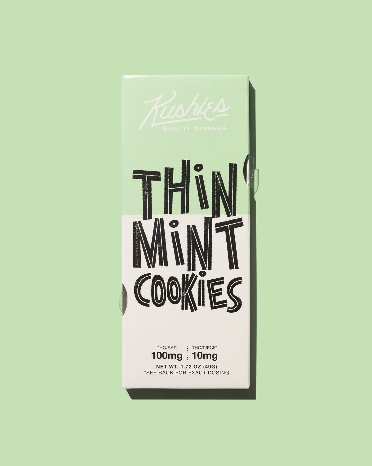 Kushies Thin Mint Cookies - 100mg THC