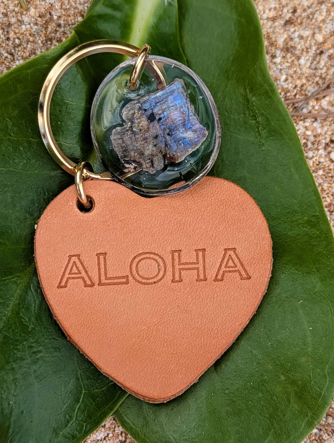 Wisconsin Moonstone Key Ring 原石