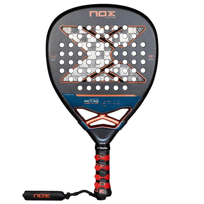 NOX AT10 Luxury Genius Attack 18K Alum 2025 Agustín Tapia + Funda + Protector + Grip