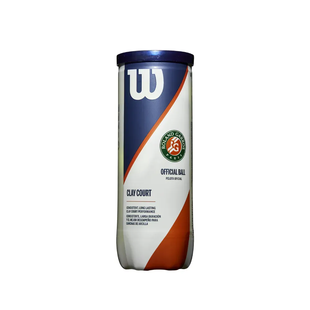 PELOTA DE TENIS WILSON ROLAND GARROS CLAY CT 3 BALL