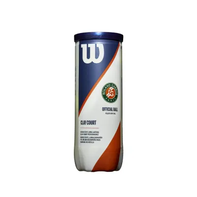 PELOTA DE TENIS WILSON ROLAND GARROS CLAY CT 3 BALL