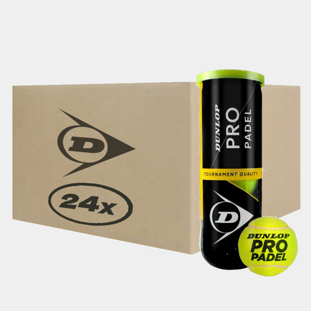 Caja de 24 Tarros – Dunlop Pro Padel x3