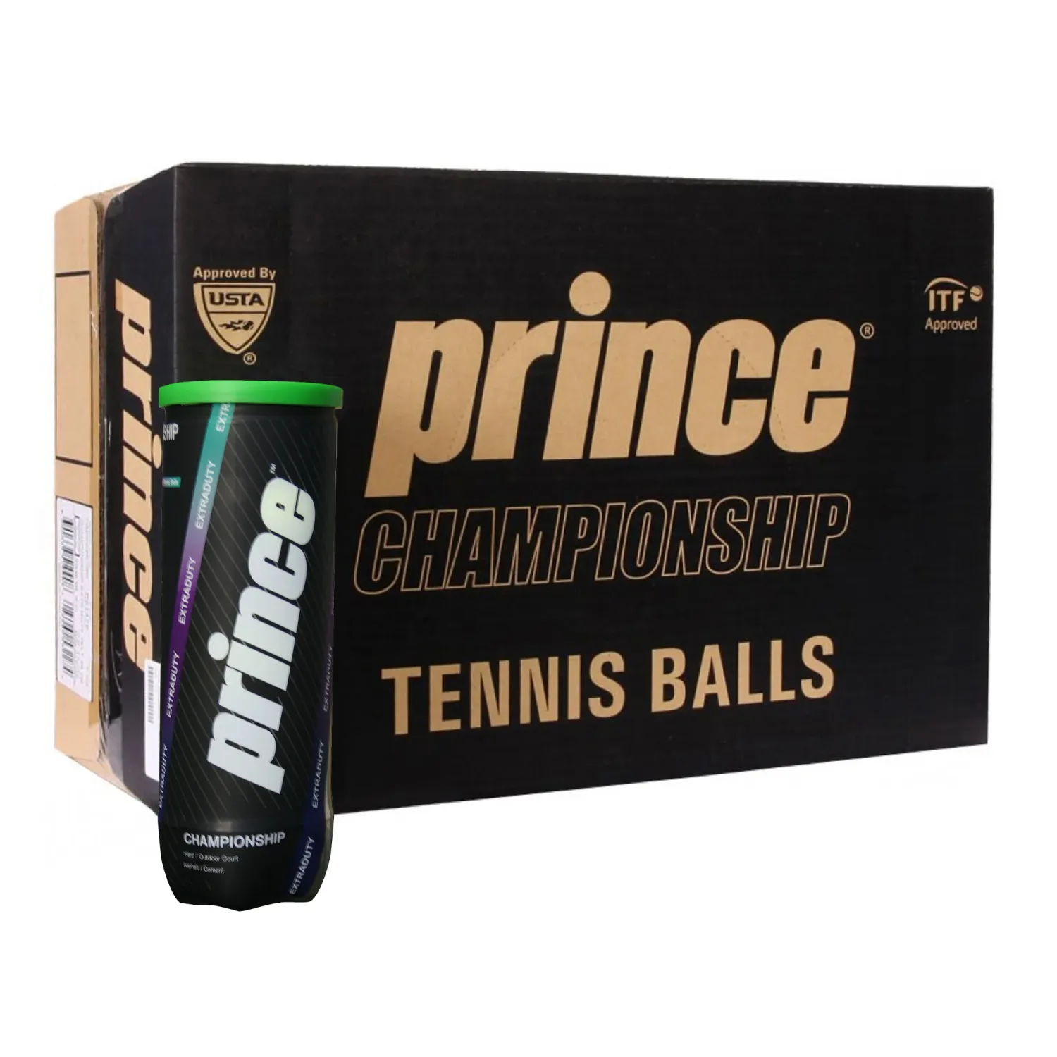 CAJA DE PELOTAS TENIS PRINCE CHAMPIONSHIP 24 TARROS