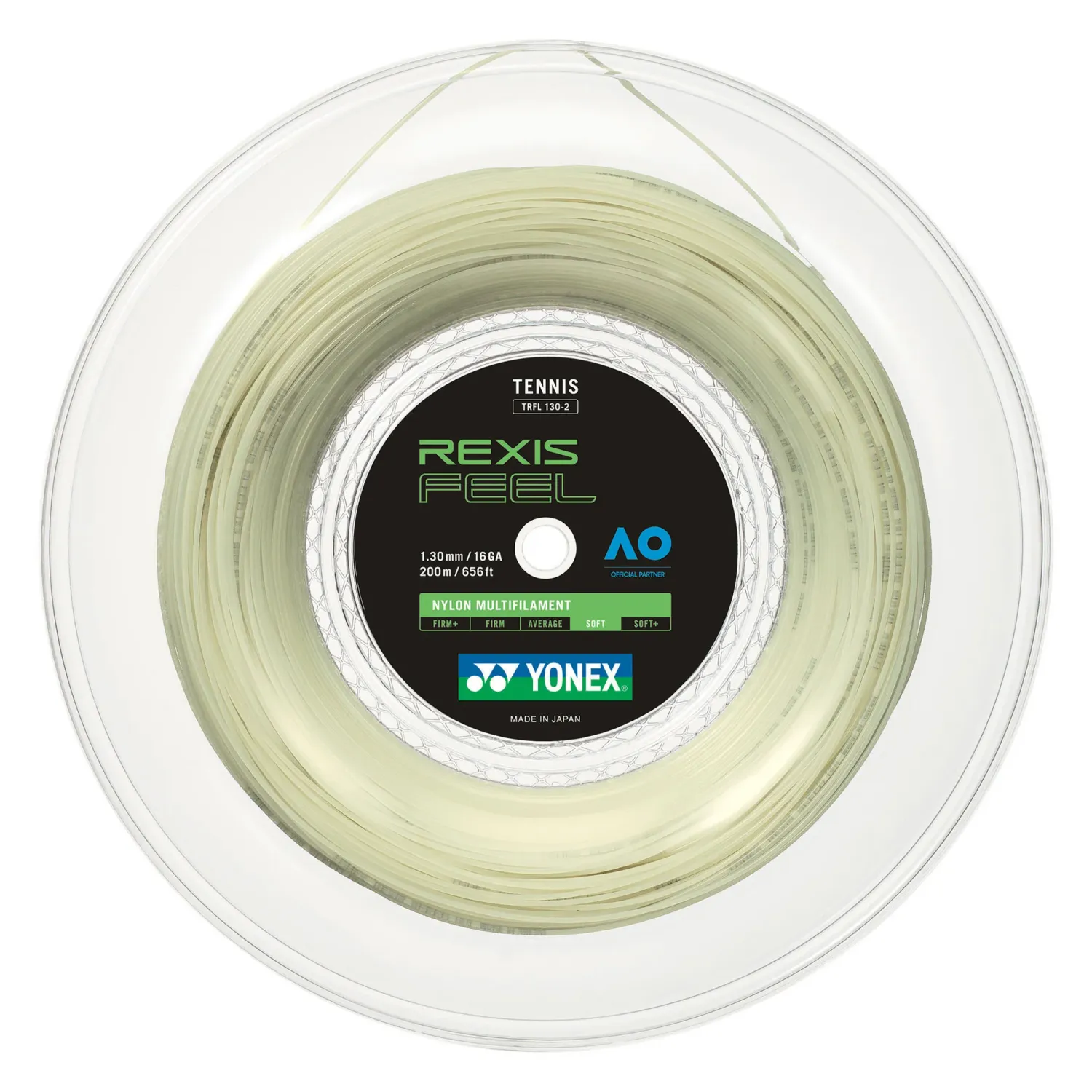 Rollo Cuerda Tenis REXIS FEEL 1.30 / 16 Blanco