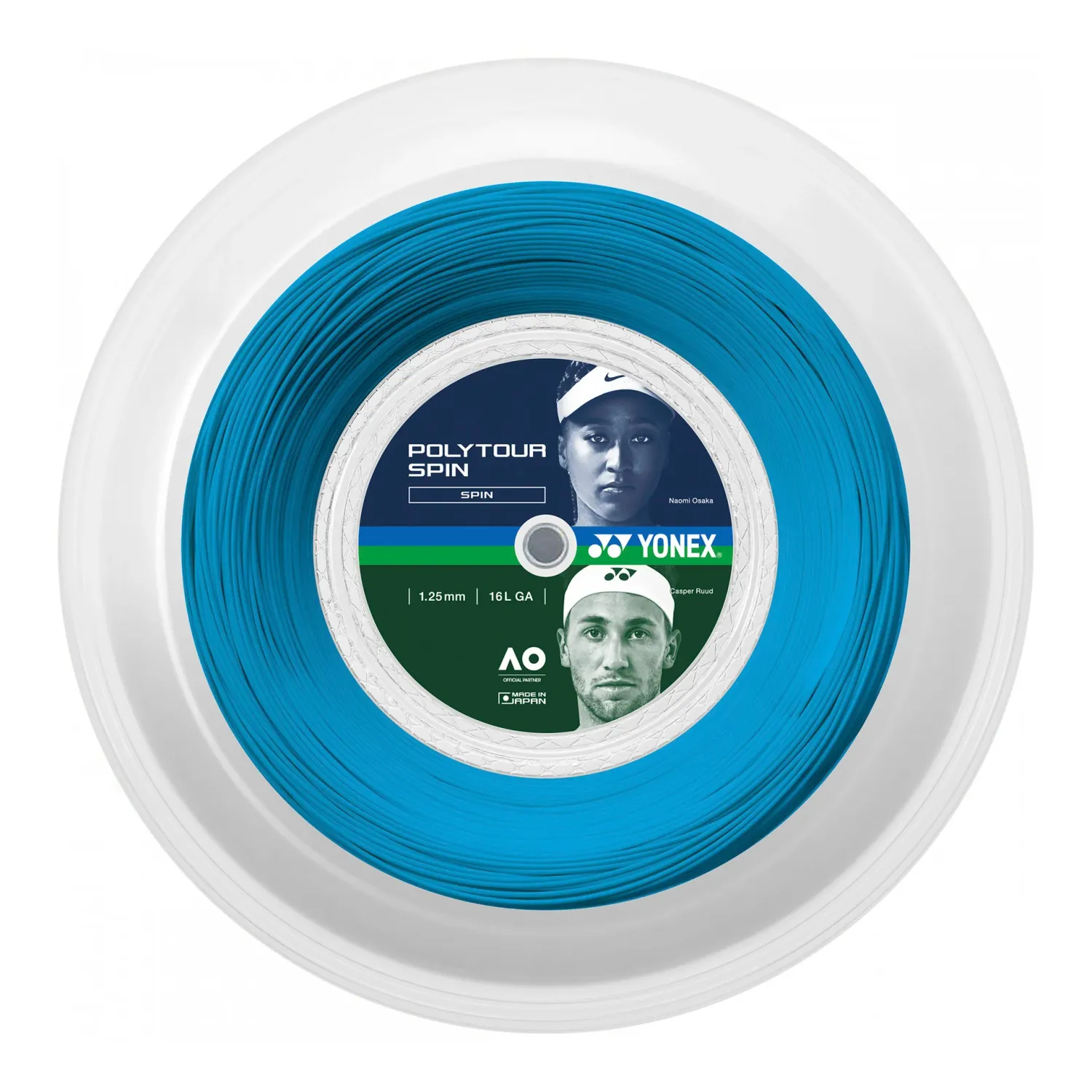 Rollo Cuerda Tenis POLY TOUR SPIN 1.25 / 16L Azul