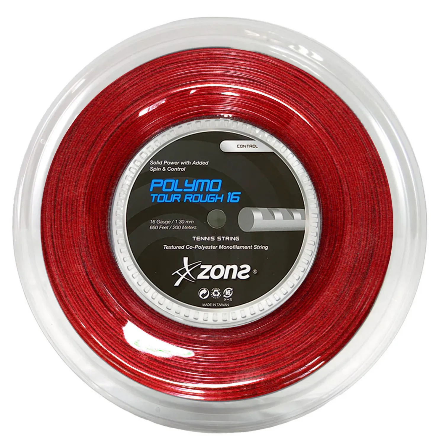 Rollo Cuerda Tenis POLYMO TOUR ROUGH 1.30 / 16 Rojo