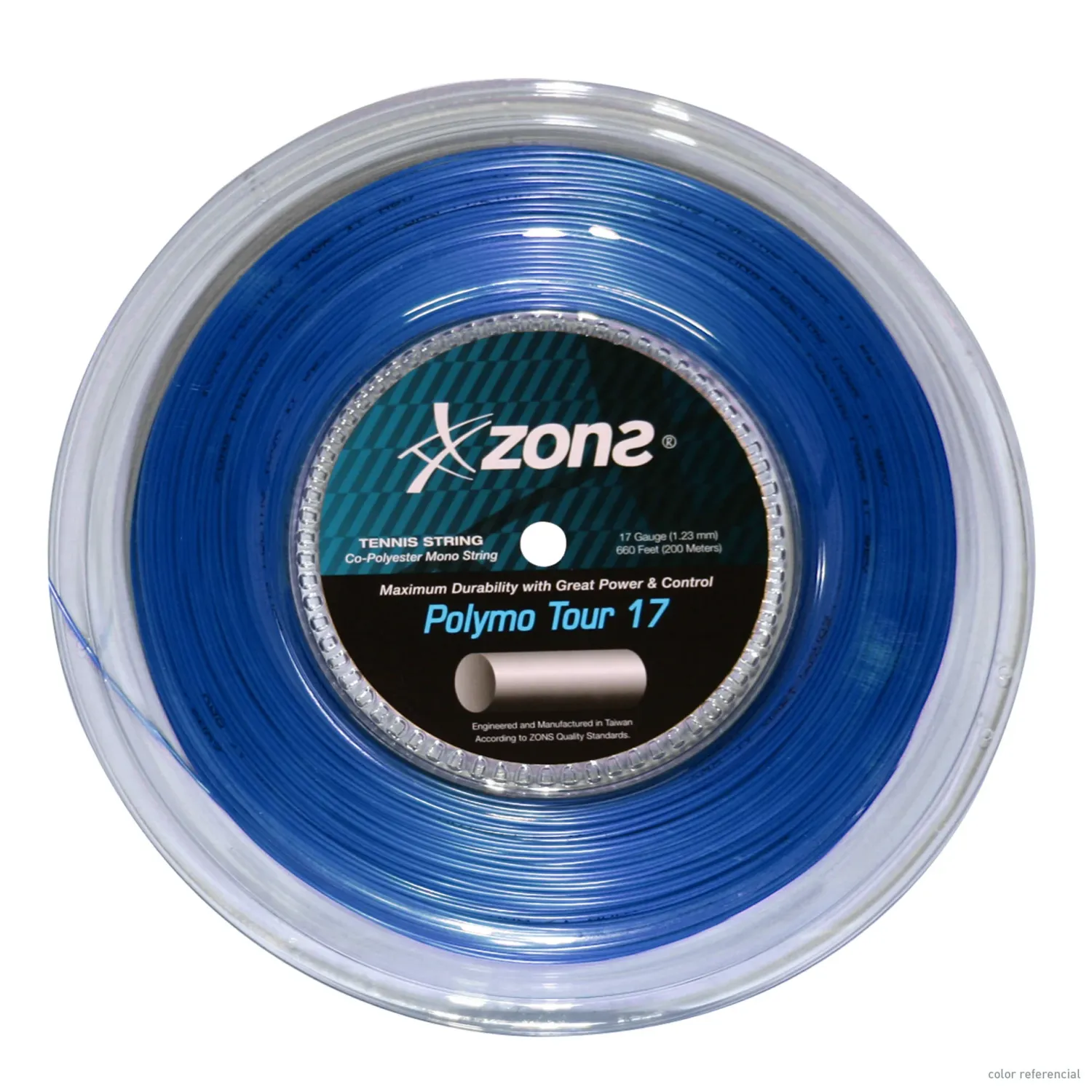 Rollo Cuerda Tenis POLYMO TOUR 1.23 / 17 Azul Oscuro