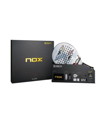 Pack Nox AT10 Genius 12K Limited Edition 2025 Premier Padel Dubai P1 + Protector + Grip
