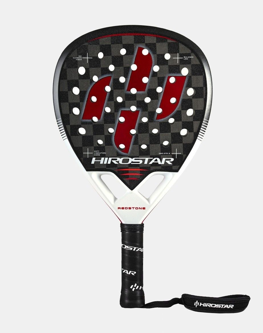 PALA DE PÁDEL HIROSTAR REDSTONE 2025 + FUNDA + PROTECTOR + GRIP