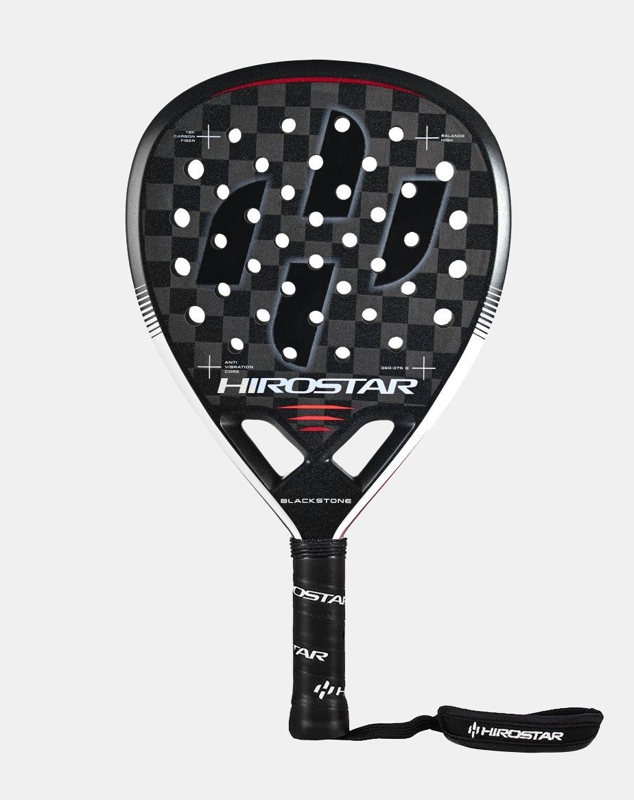 PALA DE PÁDEL HIROSTAR BLACKSTONE 2025 + FUNDA + PROTECTOR + GRIP