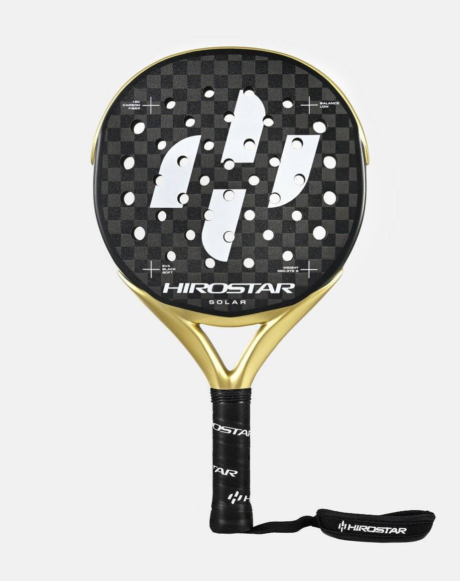 PALA DE PADEL HIROSTAR SOLAR 2025 + FUNDA + PROTECTOR + GRIP