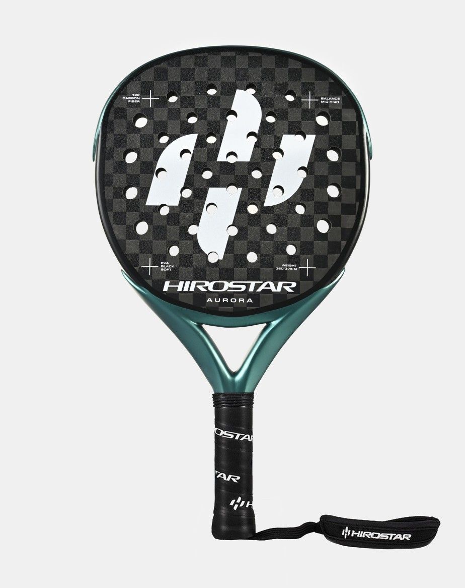 PALA DE PADEL HIROSTAR AURORA 2025 + FUNDA + PROTECTOR + GRIP