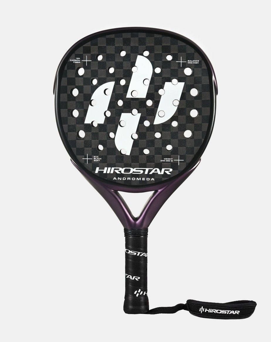 PALA DE PADEL HIROSTAR ANDROMEDA 2025 + FUNDA + PROTECTOR + GRIP