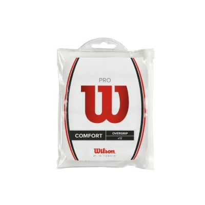 PRO OVERGRIP WILSON BLANCO 12 UNIDADES