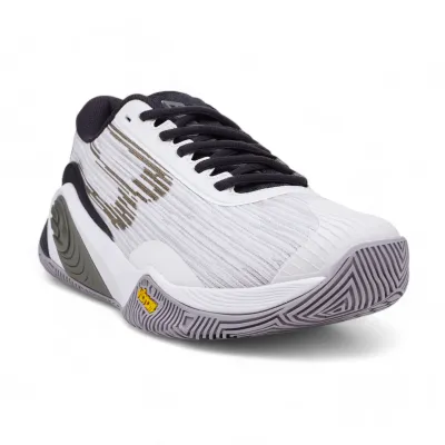 ZAPATILLA BULLPADEL HACK VIBRAM 25V BLANCA PAQUITO NAVARRO 2025