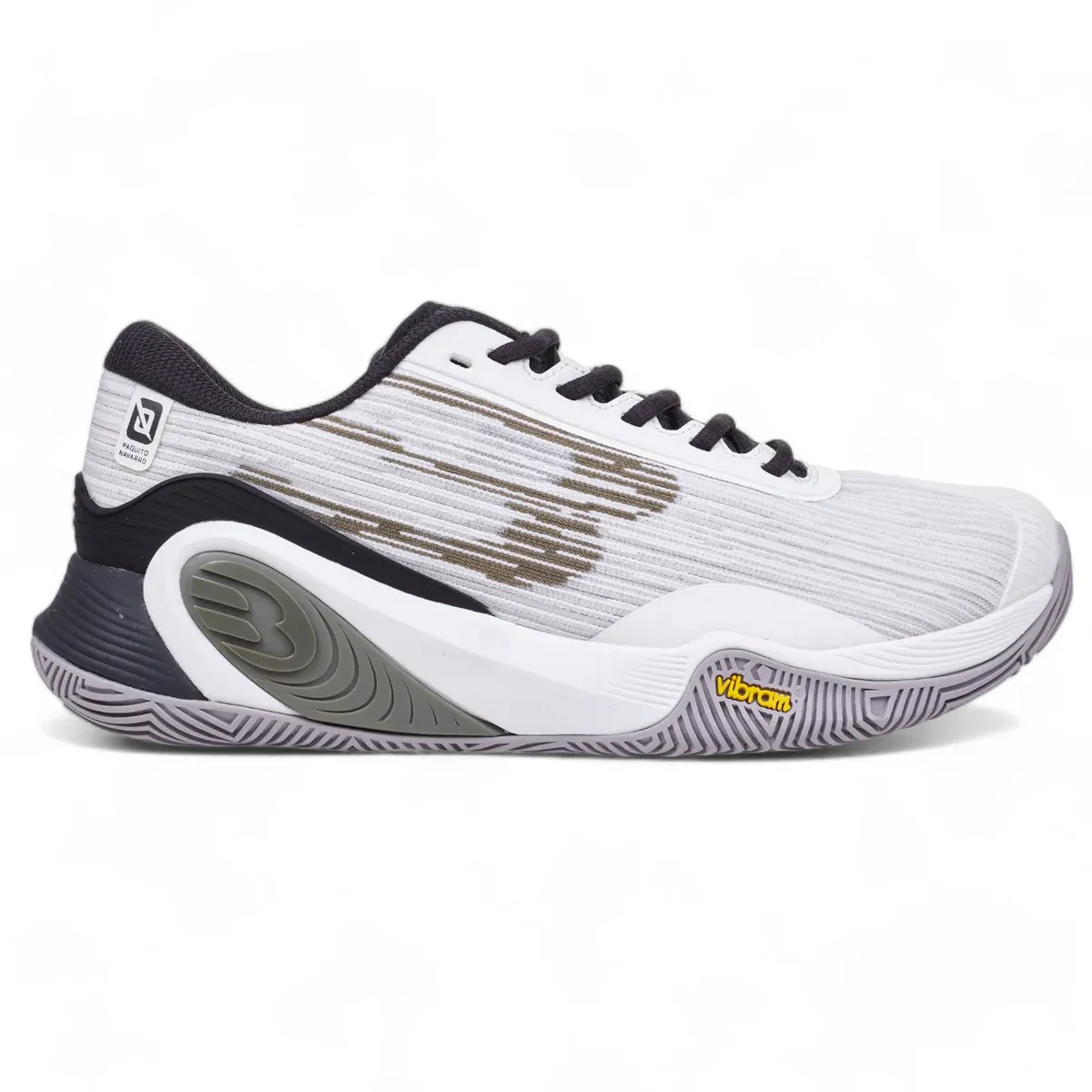 ZAPATILLA BULLPADEL HACK VIBRAM 25V BLANCA PAQUITO NAVARRO 2025