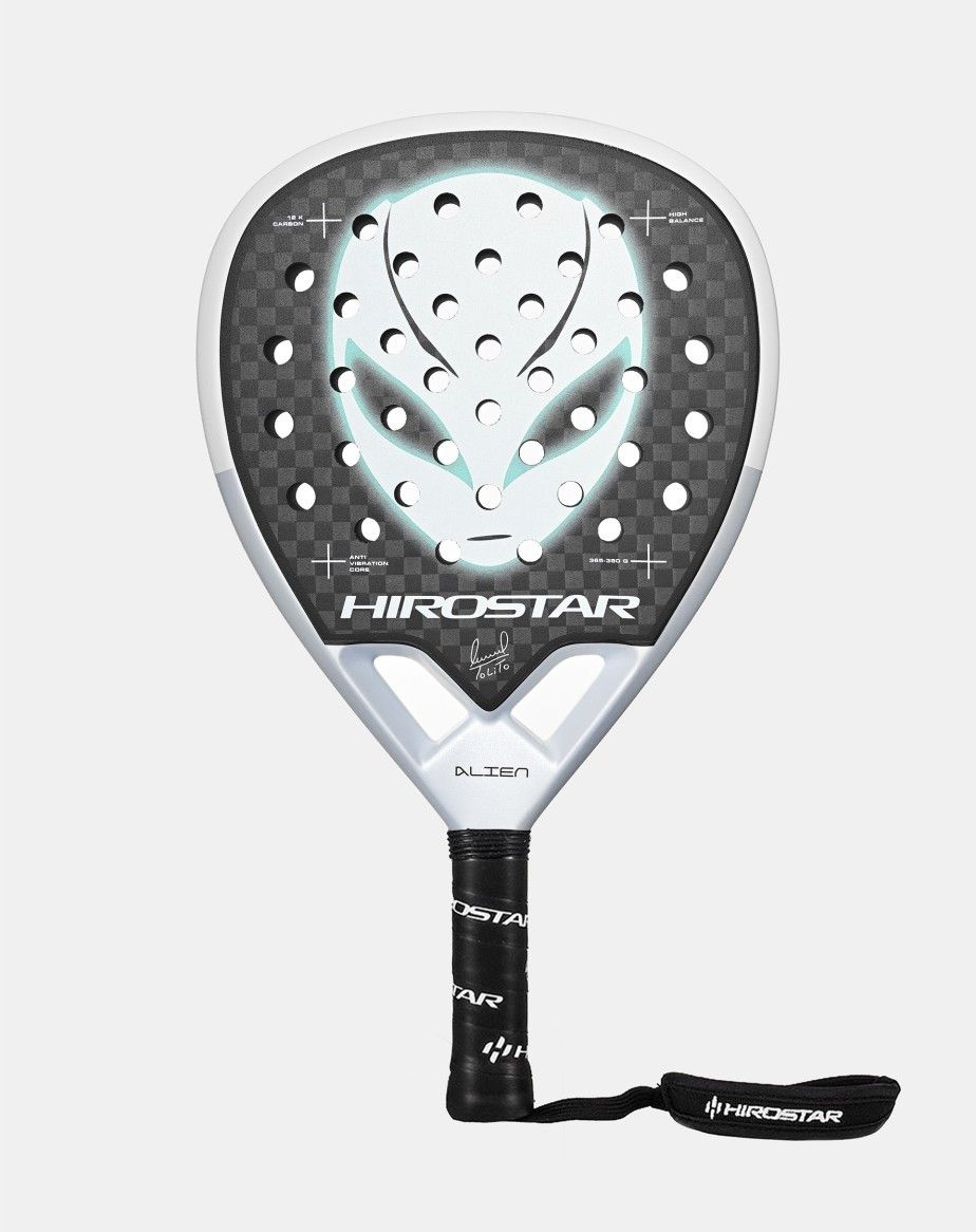 PALA DE PÁDEL HIROSTAR ALÍEN 2025 12 K TOLITO AGUIRRE + PROTECTOR + GRIP