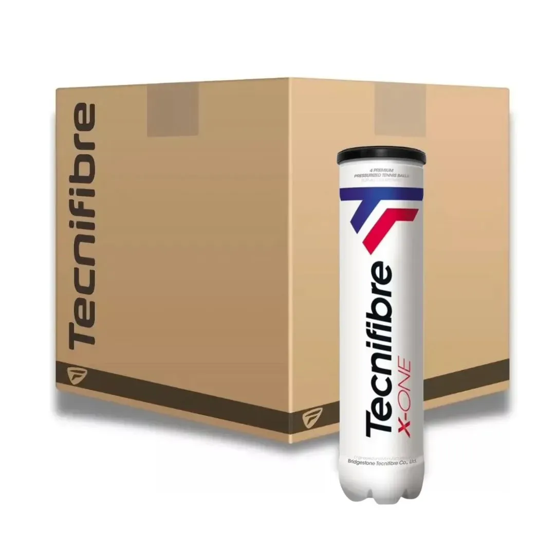 Caja de 18 Tarros Pelotas de Tenis Tecnifibre X-One x4