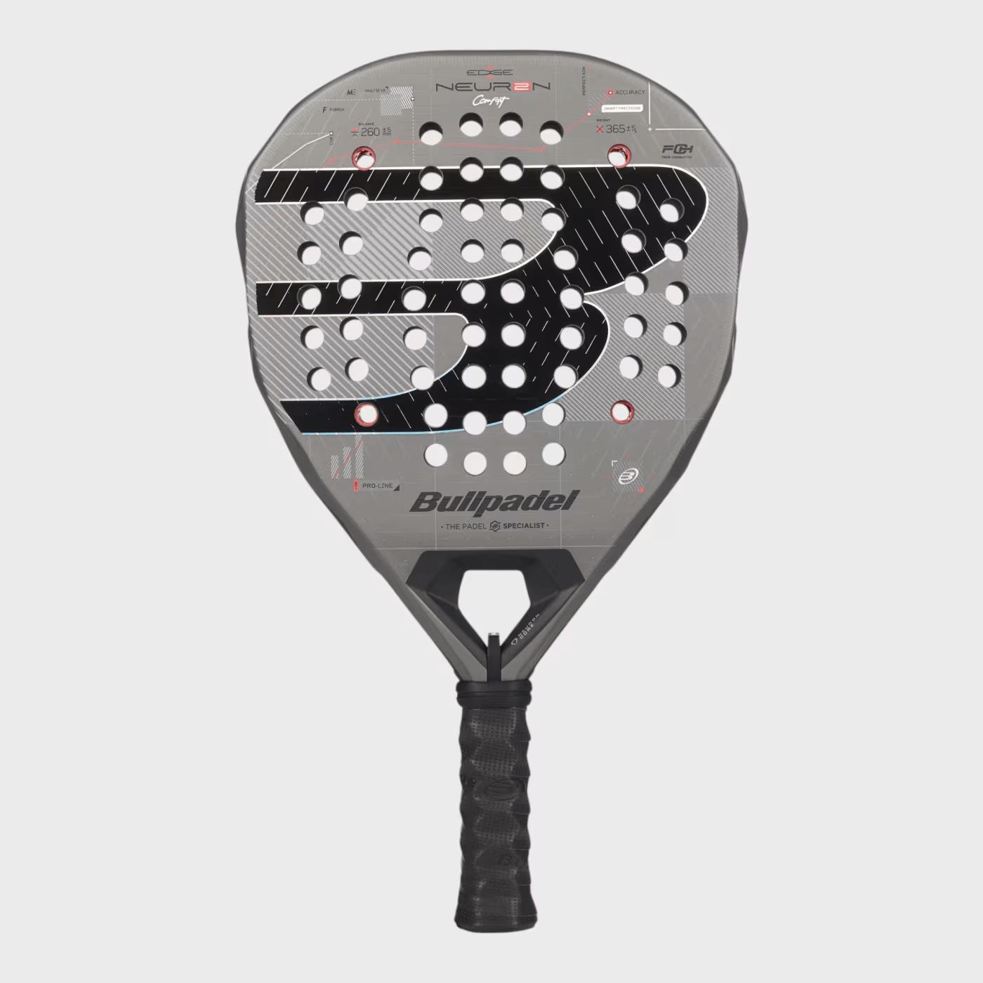 PALA BULLPADEL NEURON 02 COMFORT 2027 + Protector + Grip (PREVENTA)