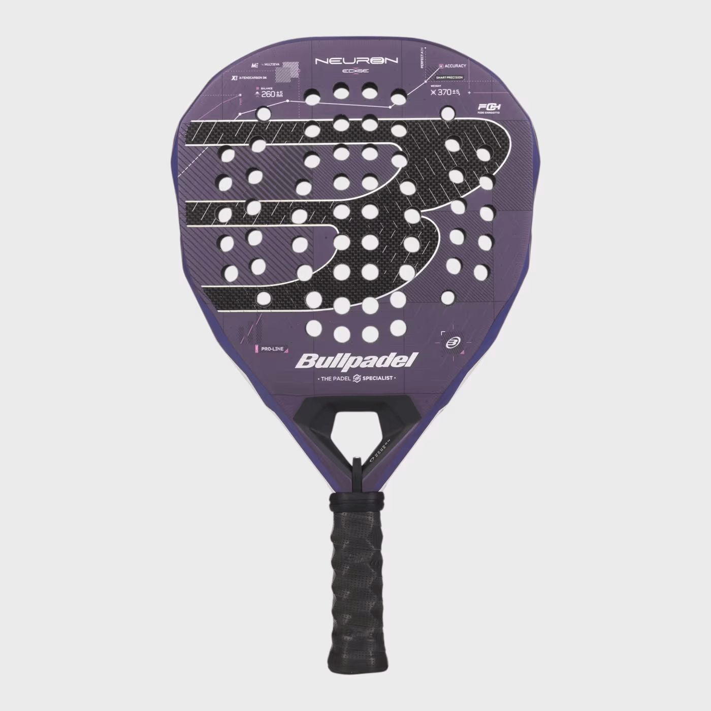 PALA BULLPADEL NEURON 02 EDGE Fede Chingotto 2027 + Protector + Grip (PREVENTA)