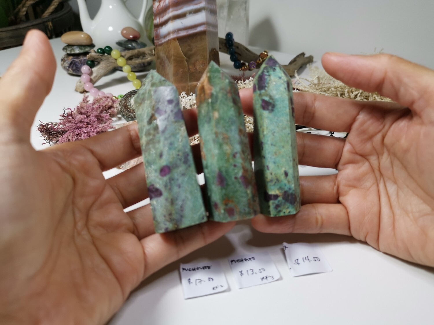 Ruby in fuschite (right item) (special order)