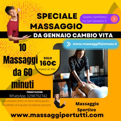 Pacchetto 10 Massaggi speciale Marzo