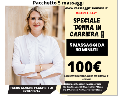 Speciale donna in carriera 5 massaggi