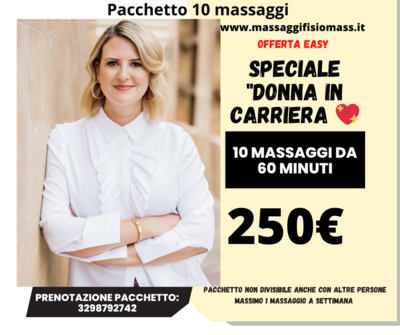 Donna in Carriera 10 massaggi