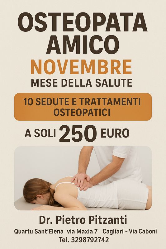 10 Trattamenti Osteopatici (Novembre mese della salute)