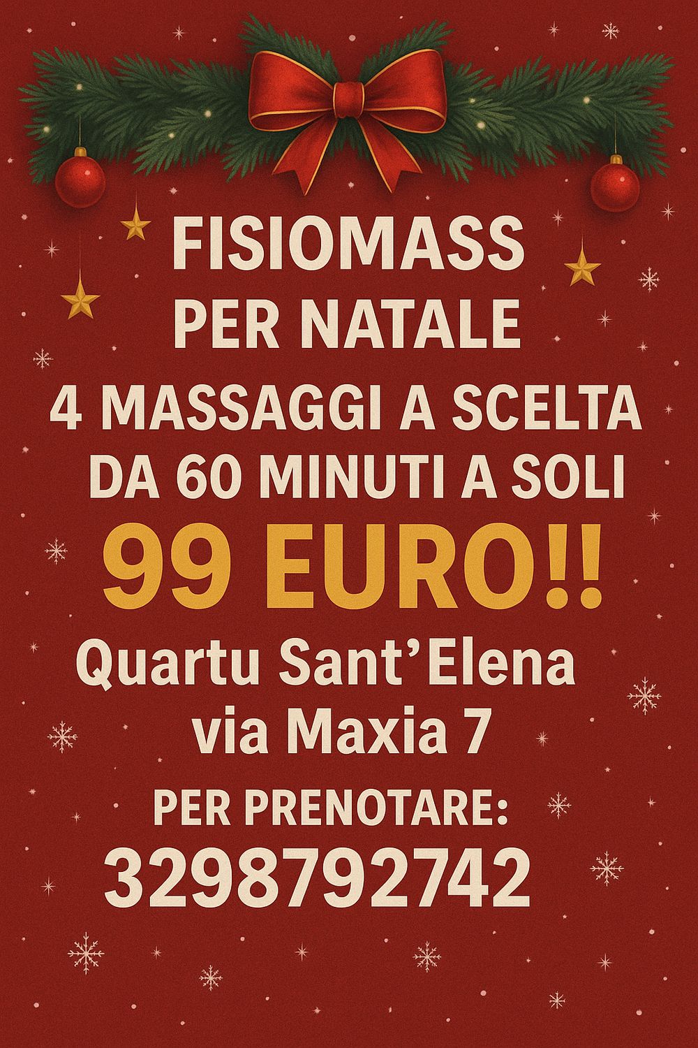 Promo Natale 4 Massaggi