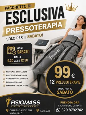 10 Pressoterapie speciale sabato
