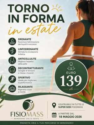 Promo Salute 10 Massaggi Torno in forma in estate