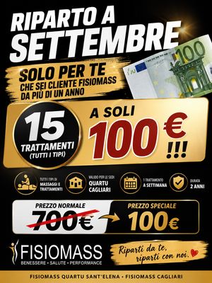 Fisiomass 15 trattamenti speciale premiamo due clienti