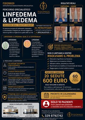 Linfedema è Lipedema osteopatica 20 trattamenti