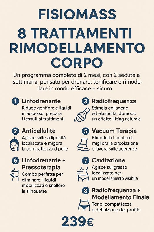 Percorso Rimodellamento Corpo 8 trattamenti