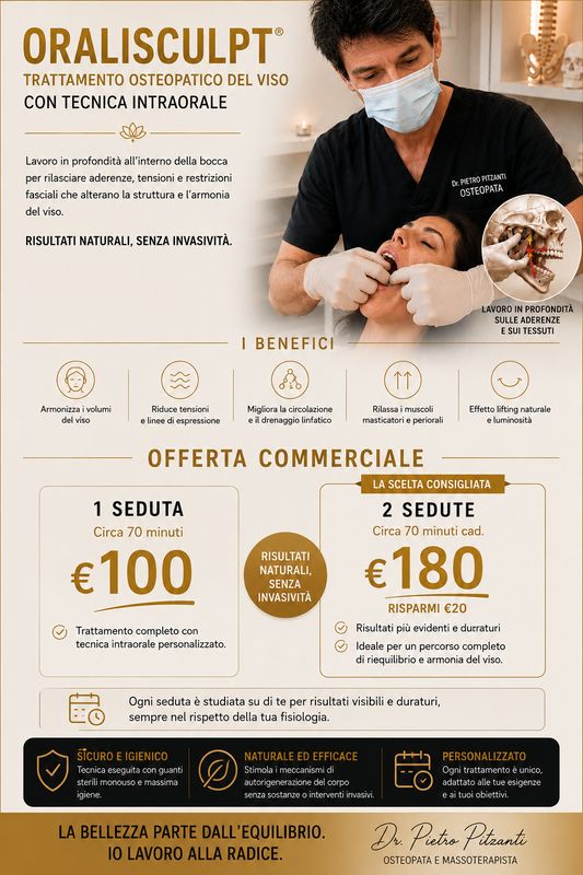Trattamento viso osteopatico