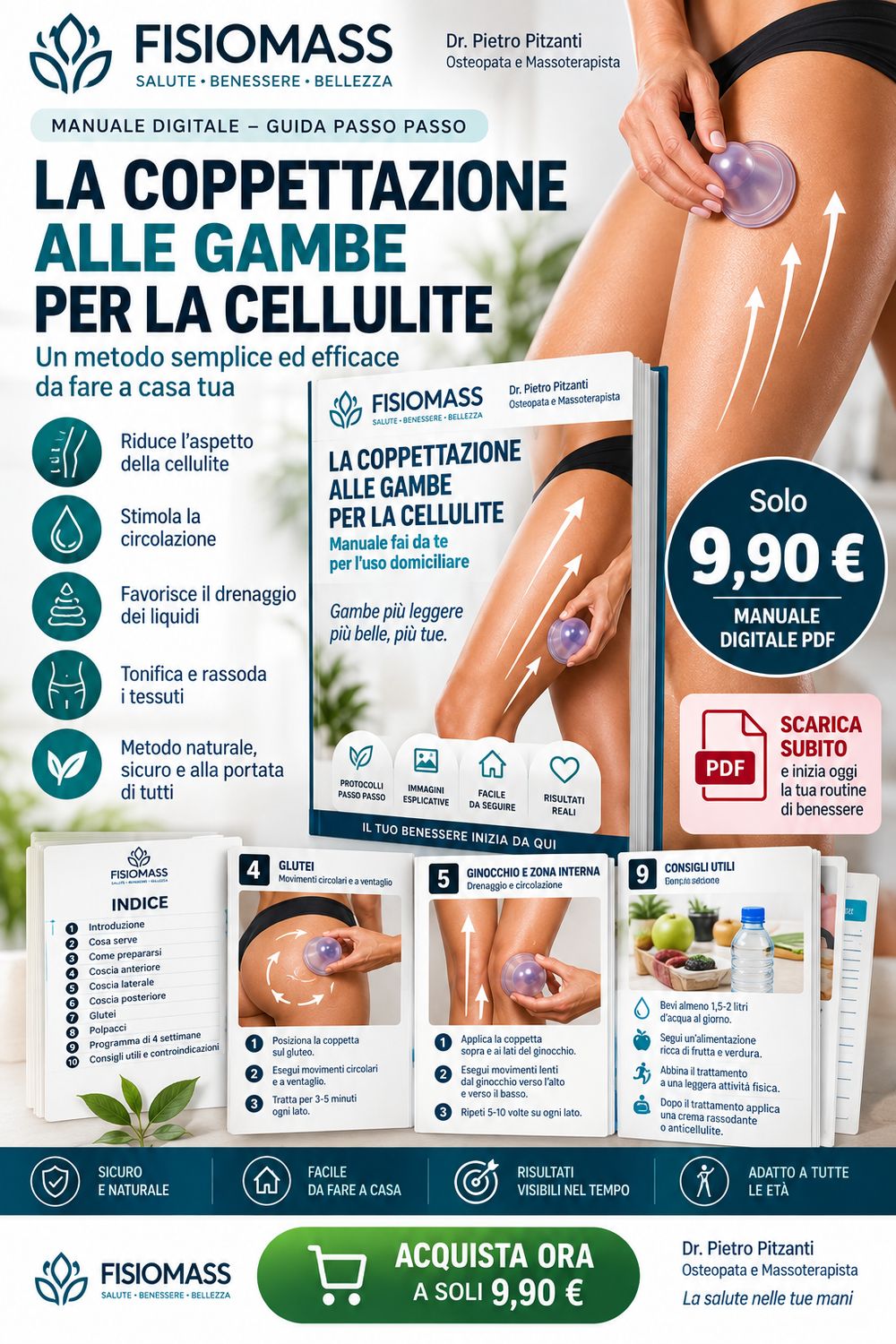 Manuale auto Coppettazione Gambe