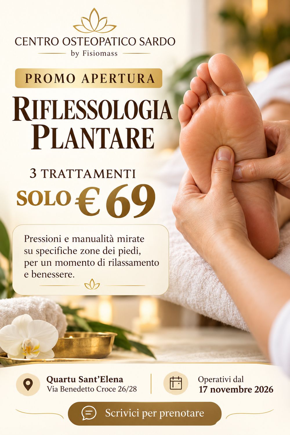 Promo Riflessologia (3 trattamenti)