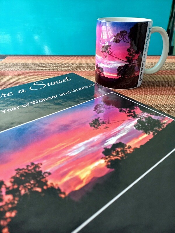 Picture a Sunset Combo: Hardcover &amp; Coffee Mug