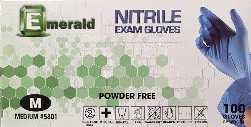 Blue Nitrile Gloves - Exam Powder Free 3.5 mil. Blue Nitrile Gloves - Exam Powder Free 3.5 mil.