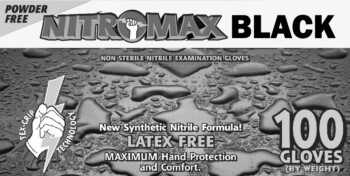 Black Nitrile Gloves - Exam Powder Free 5 mil. Black Nitrile Gloves - Exam Powder Free 5 mil.