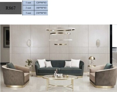 Modern 3 colour sofa 3 seater + 2 seater +1 seater