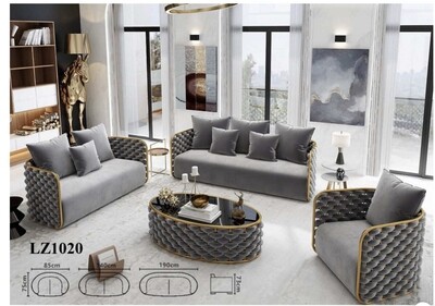 Modern Sofa set 3+ 2 + 1 seater must be pre-ordered