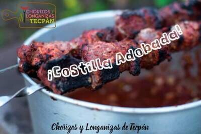 Costilla o lomo de cerdo adobado