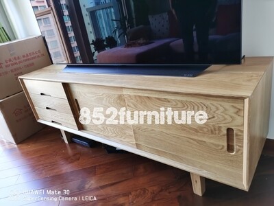 (包送貨安裝 | Delivery and Assembly Included)   A134 日式橡木電視櫃 (tv cabinet)