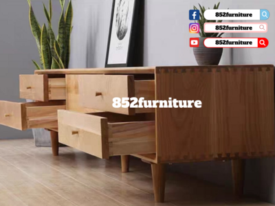 (包送貨安裝 | Delivery and Assembly Included) A353 日式橡木電視櫃 (Oak tv cabinet)